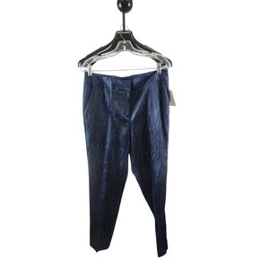 NWT Women's Couture Jacquard Sapphire and Black Textured Pants